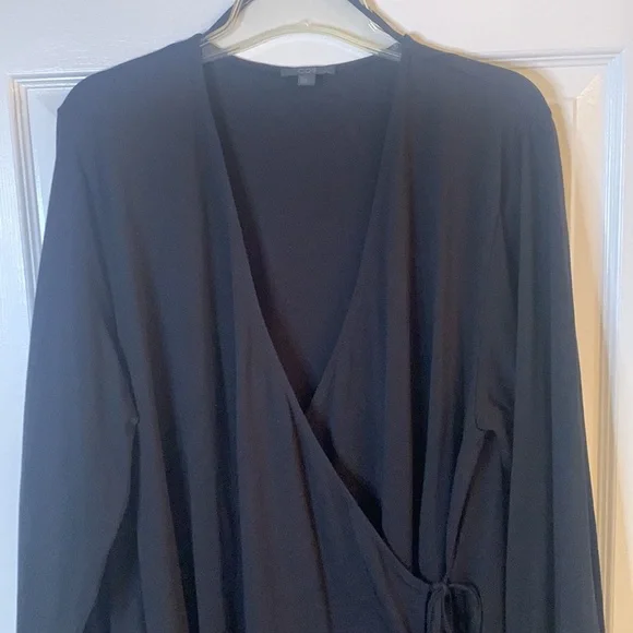 COS Black Wrap Dress - Picture 2 of 8